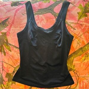 body by nancy ganz shapewear y2k black cinch waist fitted camisole tank top